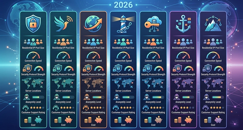 Top Residential IP VPN Providers 2026: 7 Secure Services Compared